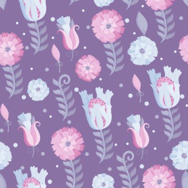 Çiçek süsü ile kusursuz desen. Suluboya tasarımı. Tasarım için Raster çizimi. Kumaş veya kağıda yazdırmak için yazdır.