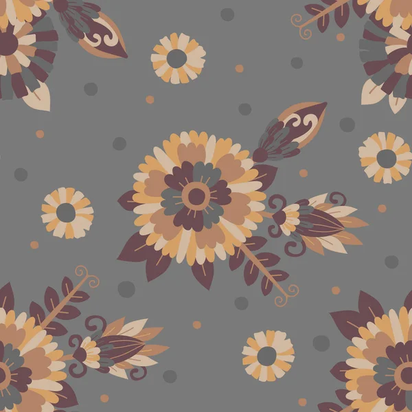 Seamless Pattern Background Floral Ornament Raster Illustration Design Print Printing — ストック写真