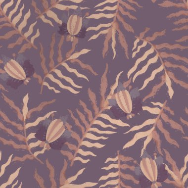 Çiçek süsü ile kusursuz desen. Kumaş ya da kağıt üzerine tasarım ve baskı için Raster illüstrasyon. Bir suluboya resim altında biçimlendirme.