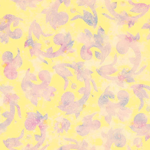 Seamless Pattern Background Floral Ornament Raster Illustration Design Printing Fabric — Fotografia de Stock