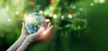 Yenilenebilir enerjiye dayalı CO2 emisyon kavramının azaltılması, sürdürülebilir kalkınma ve yeşil iklim değişikliğini ve küresel ısınmayı sınırlayabilir, Ekoloji, Dünya günü.