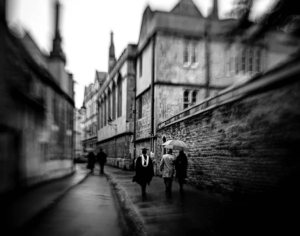 An old style look of the city of Oxford, a city in central southern England, UK