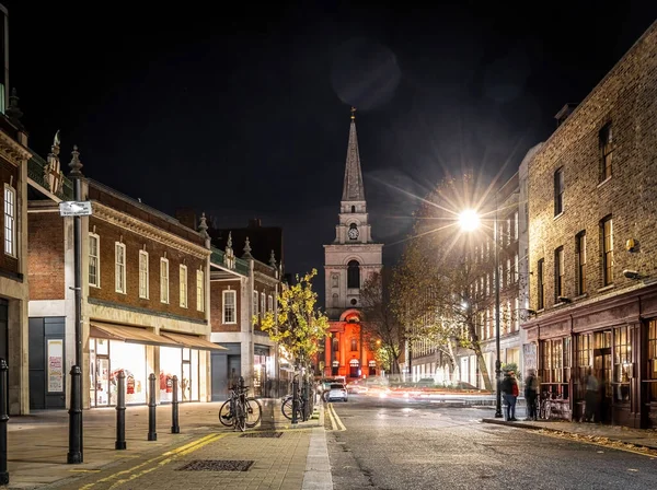 View Spitafields Market Christmas Time London — Stock fotografie