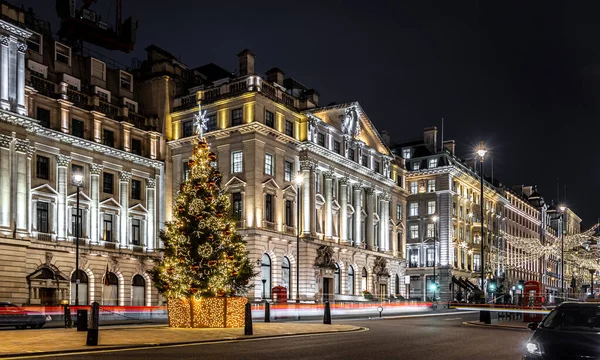 Waterloo Place Christmas Time London England — Stock Photo, Image