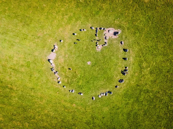 Widok Powietrza Castlerigg Stone Circle Lake District Region Park Narodowy — Zdjęcie stockowe