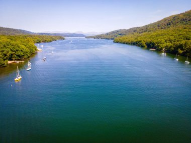 İngiltere 'nin kuzeybatısında Cumbria' da Windermere bölgesi, bir bölge ve ulusal park havadan görülebilir.