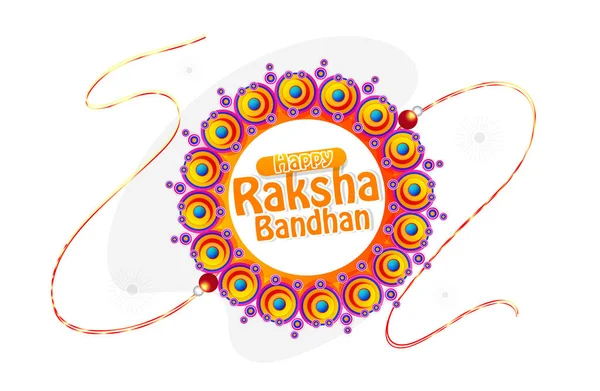 Happy Raksha Bandhan Background Design Decorative Rakhi Raksha Bandhan Indian — Stockový vektor