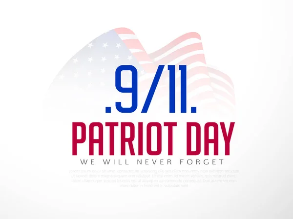 Vatanseverlik Günü, gaziler günü, Amerikan Bayrağı. 11 Eylül, Vatanseverlik Günü. Tasarım Şablonu. Vatanseverlik Günü 'nü asla unutmayacağız.