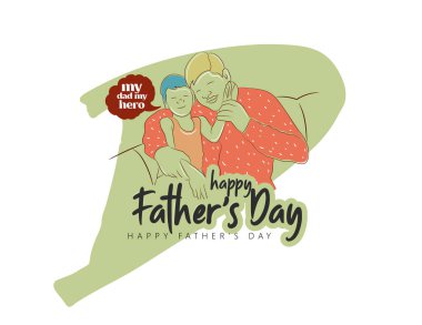 Babalar Günün kutlu olsun, Baba, Baba metin tasarımı, gözlüklü, papyonlu, bıyıklı, hediye kutulu ve arka plandaki kalpli afiş, kart, arkaplan