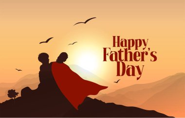 Happy Fathers day, Father, DAD text design, with glasses, bow tie, mustache, gift box and hearts on background poster, banner, card, background