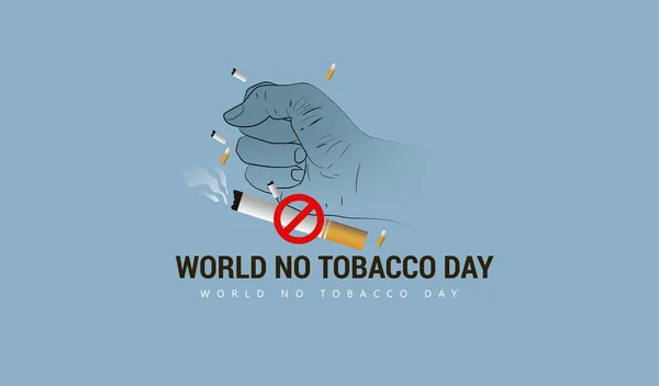 World Tobacco Day_17 May — 图库矢量图片