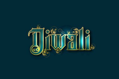 Diya 'yı Mutlu Diwali' de yakma görüntüsü, Hindistan 'ın ışık festivali