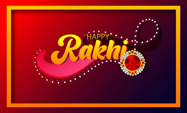Raksha Bandhan Nice Illustration Creative Rakhi Beautiful Background — Stockový vektor