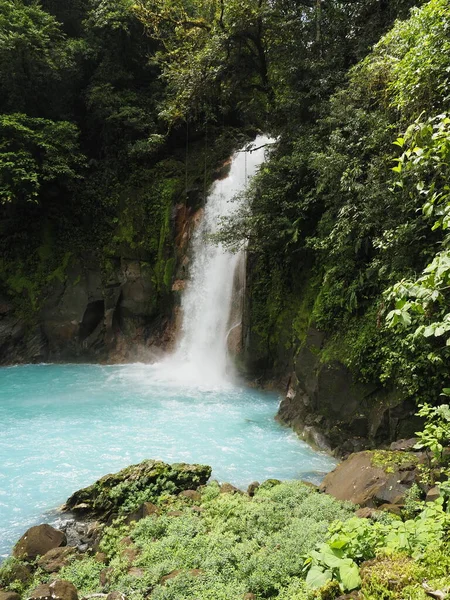 Wasserfall Von Rio Celeste Costa Rica — Stockfoto