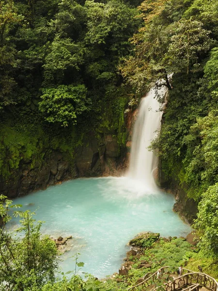 Wasserfall Von Rio Celeste Costa Rica — Stockfoto