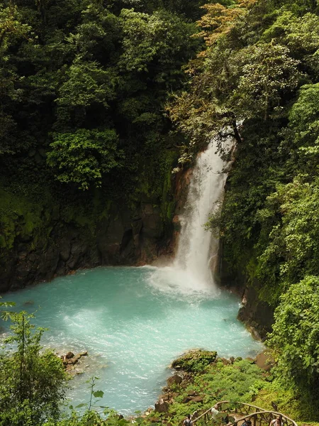 Καταρράκτης Του Rio Celeste Στην Κόστα Ρίκα — Φωτογραφία Αρχείου