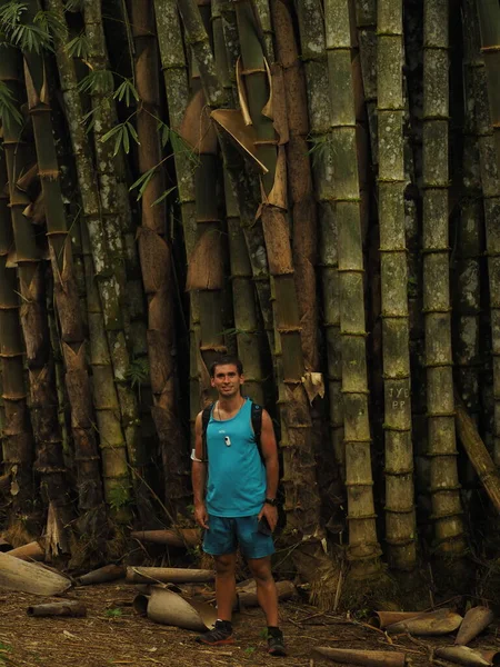 Young Man Hiking Costa Rica — Stockfoto