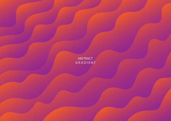 Orange Und Puple Motion Wave Abstrakter Hintergrund Gradientendesign Für Plakat — Stockvektor