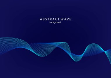 Dalga çizgilerine göre soyut teknoloji arka planları. Eğri modern kalıp.