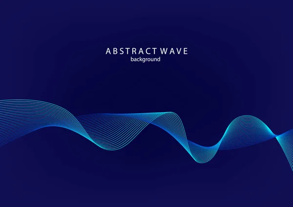 Abstract Technology Backgrounds Wave Lines Background Curve Modern Pattern — Stock Vector