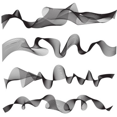 Soyut dalga arka plan izole edildi. dalgalı çizgiler vektörü.