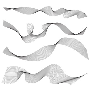 Soyut dalga arka plan izole edildi. dalgalı çizgiler vektörü.