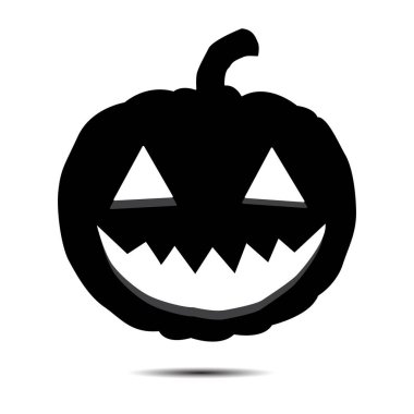 Halloween icon isolated on a white background. vector art, Emotional Pumpkin.
