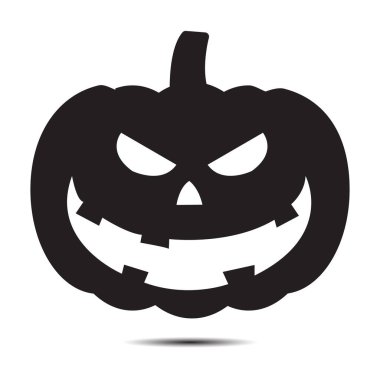 Halloween icon isolated on a white background. vector art, Emotional Pumpkin.