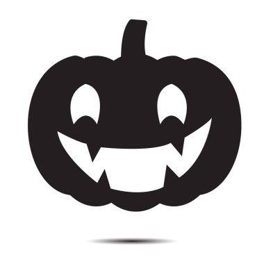 Halloween icon isolated on a white background. vector art, Emotional Pumpkin.