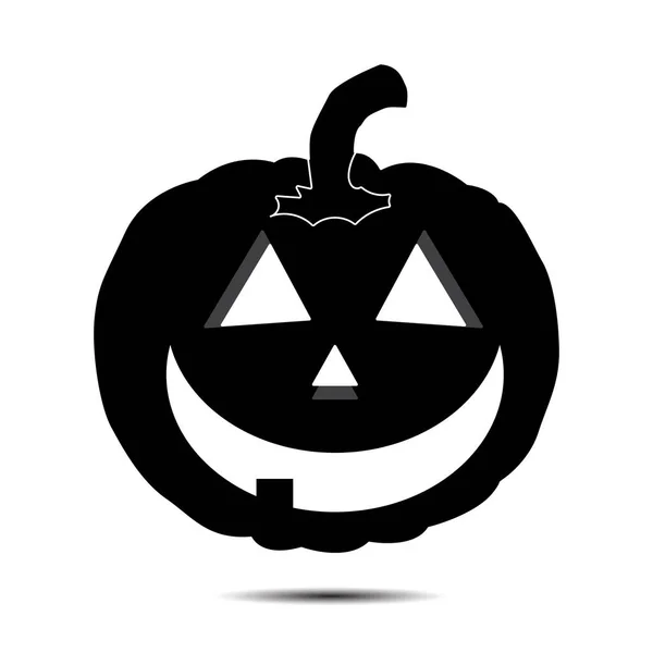 Halloween Icon Isolated White Background Vector Art Emotional Pumpkin — Stockvektor