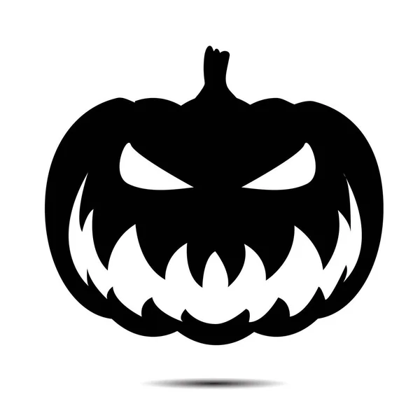 Halloween Icon Isolated White Background Vector Art Emotional Pumpkin — Stok Vektör