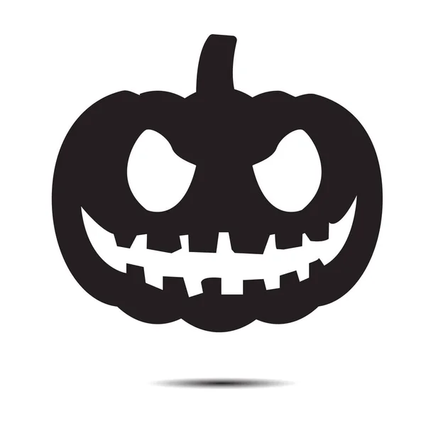Halloween Icon Isolated White Background Vector Art Emotional Pumpkin — Stockvektor