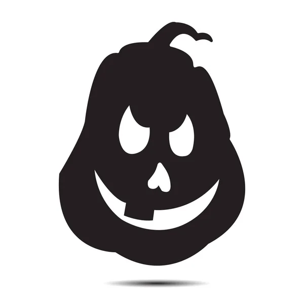 Halloween Icon Isolated White Background Vector Art Emotional Pumpkin — Stockvektor