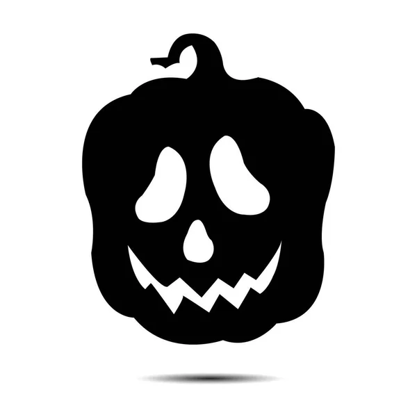 Halloween Icon Isolated White Background Vector Art Emotional Pumpkin — Stockvektor