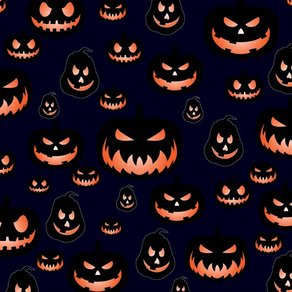 Seamless vector pattern with pumpkins. Halloween illustration. scary vampire bat shadow background