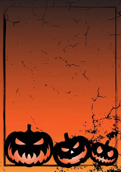 Halloween Pumpkins Gradient Abstract Halloween Background Spectrum Backdrop Gradient Mesh — 스톡 벡터
