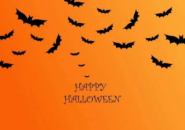 Halloween Gruselnacht Szene Horizontaler Hintergrund Orangefarbenes Halloween Banner Mit Kürbis — Stockvektor