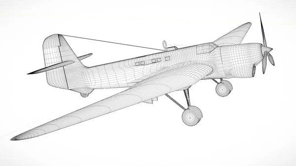 Ilustración Malla Histórica Aeronave Soviética Ant —  Fotos de Stock