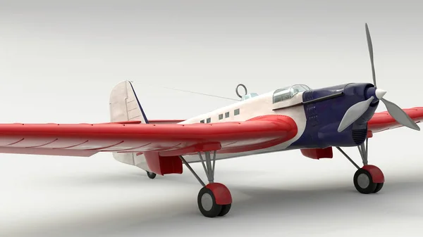 3D插图 苏联的历史飞机Ant — 图库照片
