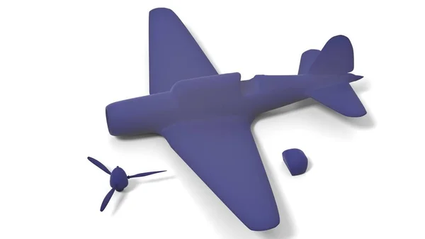 Illustration Flugzeugmodell Für Druck Vorbereitet — Stockfoto