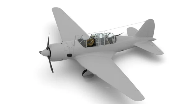 Illustration Leichtes Sowjetisches Kampfflugzeug — Stockfoto