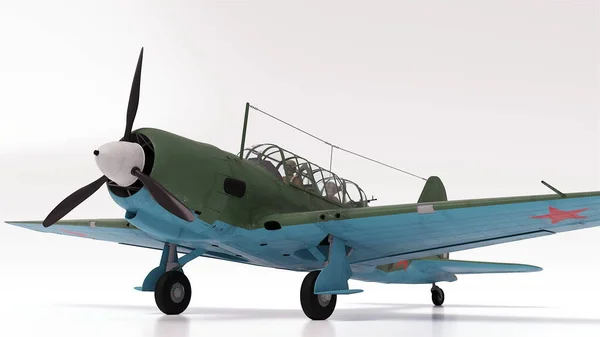 3Dイラスト 2ソ連軽爆撃機 — ストック写真