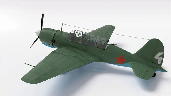 3Dイラスト 2ソ連軽爆撃機 — ストック写真