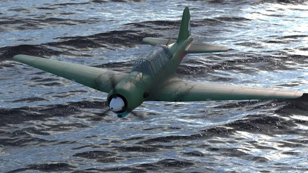 Illustration Leichtes Sowjetisches Kampfflugzeug — Stockfoto