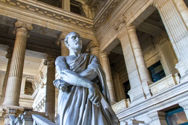 Brussels Belgium November 2021 Palais Justice Brussels Imposing Building Eclectic — Stock Photo, Image