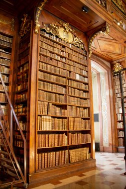 Vienna, Austria, July 21, 2021, books inside the Austrian National Library, it is the richest library in Austria