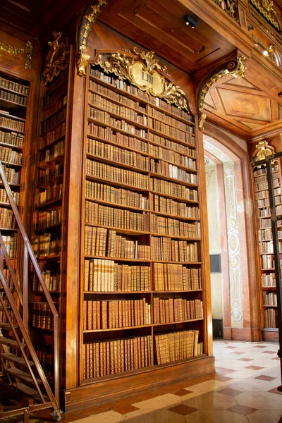 Vienna, Austria, July 21, 2021, books inside the Austrian National Library, it is the richest library in Austria