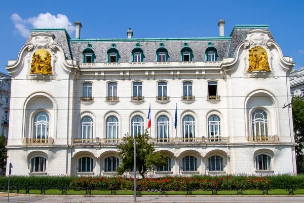 Wiedeń Austria Lipca 2021 Ambasada Francji Austrii Jest Przedstawicielstwem Dyplomatycznym — Zdjęcie stockowe