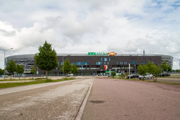 Augsburg Duitsland Juli 2022 Wwk Arena Een Voetbalstadion Het Thuisbasis — Stockfoto