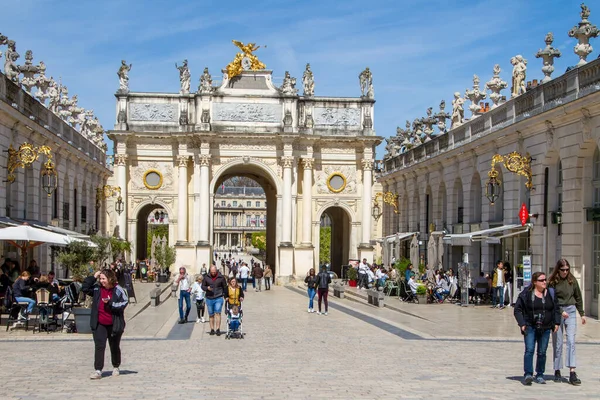 Nancy France April 2022 Her Arch Also Called Gate Building — Fotografia de Stock